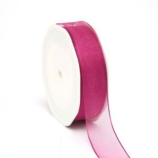 Organza Lint Wired Fuchsia