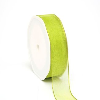 Organza Lint Wired Appelgroen