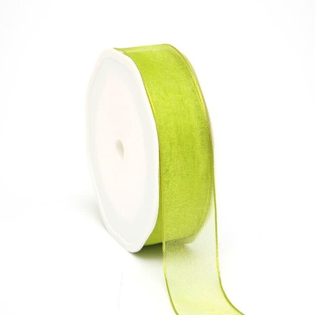 Organza Lint Wired Appelgroen