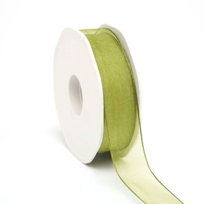 Organza Lint Wired Mosgroen