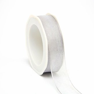 Organza Lint Wired Zilver