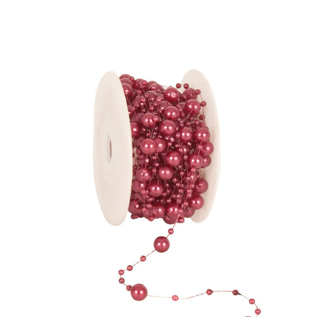 Kralen Koord Donkerroze