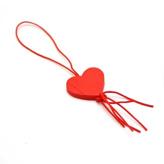 Gelukspoppetjes Hartjes Rood