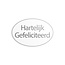 Cadeaustickers Gefeliciteerd Ovaal Wit