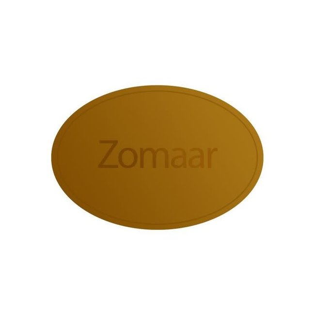 Cadeaustickers Zomaar Ovaal Goud
