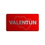 Cadeaustickers Valentijn Rechthoek Rood