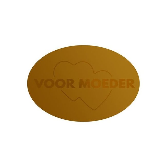 Cadeaustickers Voor Moeder Ovaal Goud