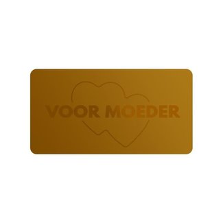 Cadeaustickers Voor Moeder Rechthoek Goud