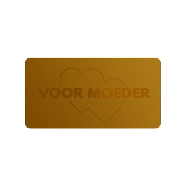 Cadeaustickers Voor Moeder Rechthoek Goud