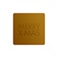 Cadeaustickers Merry Xmas Vierkant Goud