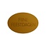Cadeaustickers Feestdagen Ovaal Goud