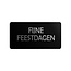 Cadeaustickers Feestdagen Rechthoek Zwart