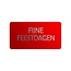 Cadeaustickers Feestdagen Rechthoek Rood