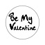 Cadeaustickers Old School Be My Valentine