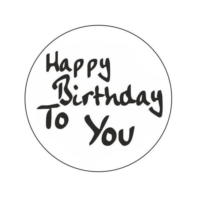 Cadeaustickers Old School Birthday