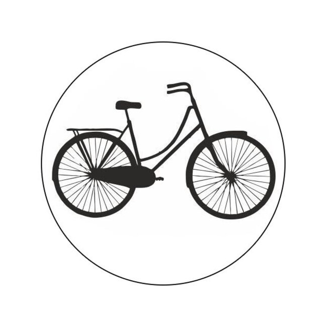 Cadeaustickers Old School Bicycle