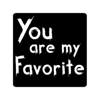 Cadeaustickers Schoolbord You Are My Favorite