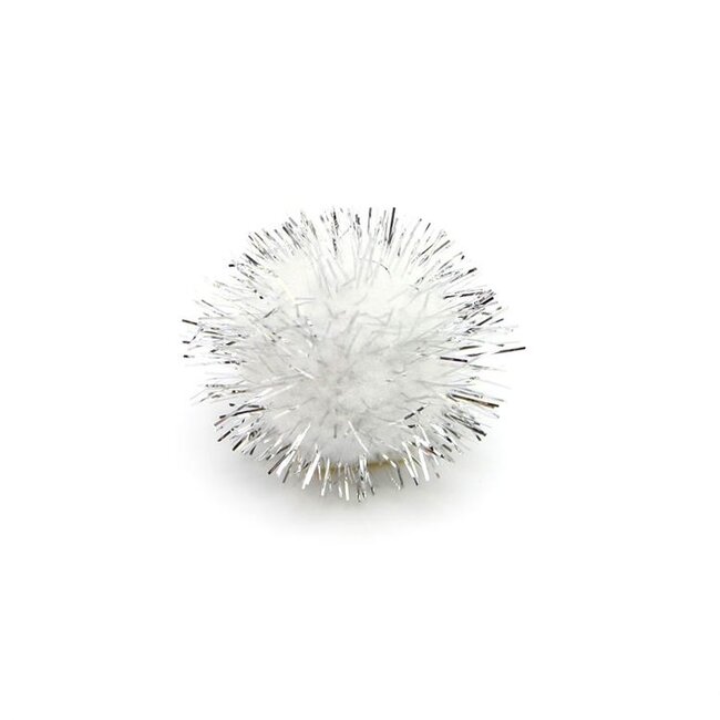 Micro Pompon Zilver