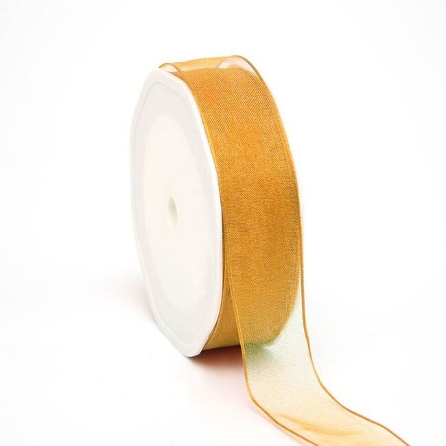 Organza Lint Wired Goud