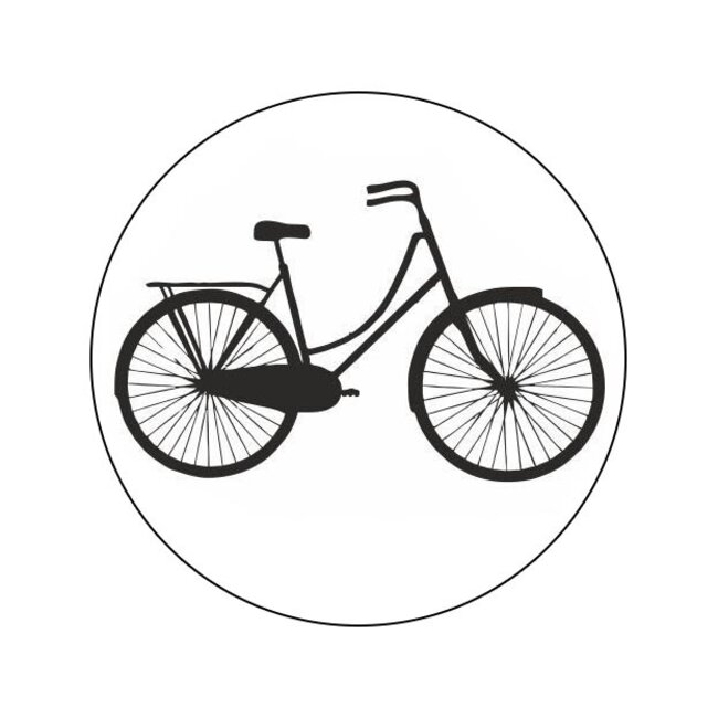 Cadeaustickers Old School Bicycle