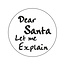 Cadeaustickers Old School Dear Santa