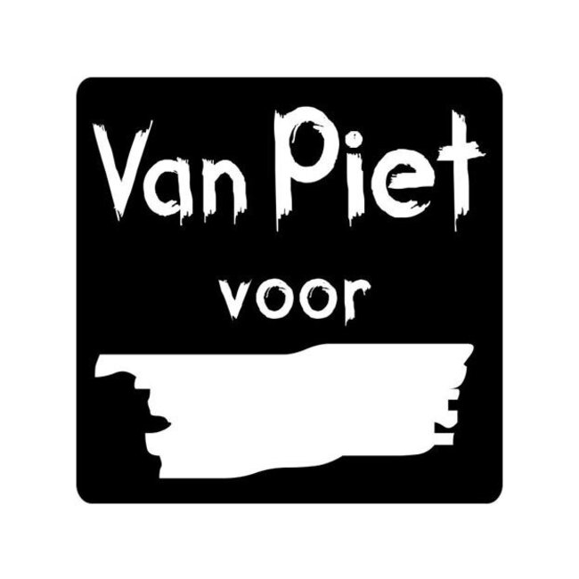 Cadeaustickers Schoolbord Van Piet Voor
