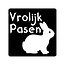 Cadeaustickers Schoolbord Vrolijk Pasen