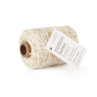 Koord Katoen Lurex Twist Creme