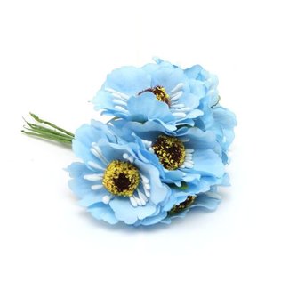 Bloemen Op Stok Blauw