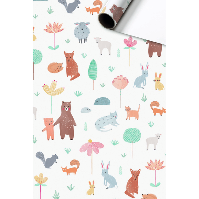 Consumentenrollen Cadeaupapier Kiriko Bruin