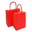Papieren Draagtassen Kraft Rood