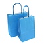 Papieren Draagtassen Kraft Blauw