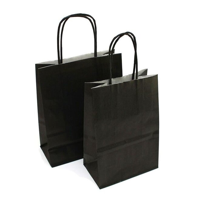 Papieren Draagtassen Kraft Zwart