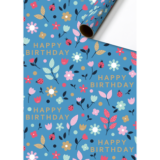 Consumentenrollen Cadeaupapier Benice Blauw