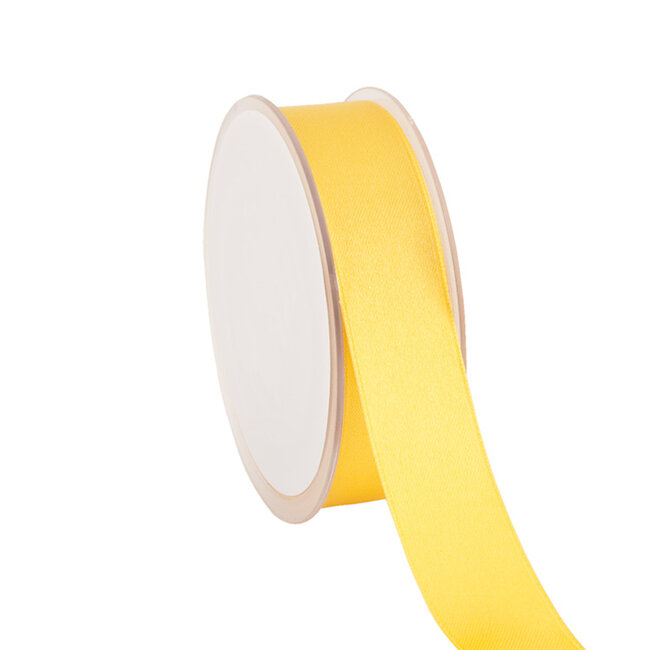 Satijnlint Double Face Lichtgeel