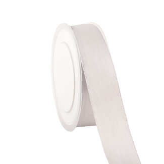 Satijnlint Double Face Zilver Satijnlint Double Face Zilver