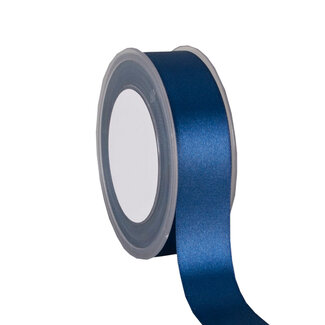 Satijnlint Double Face Donkerblauw Satijnlint Double Face Donkerblauw