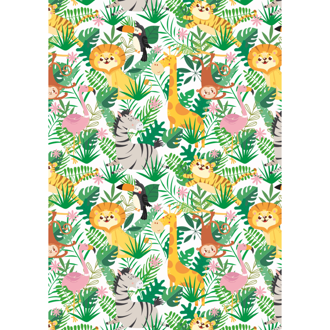 Cadeaupapier Jungle Kids
