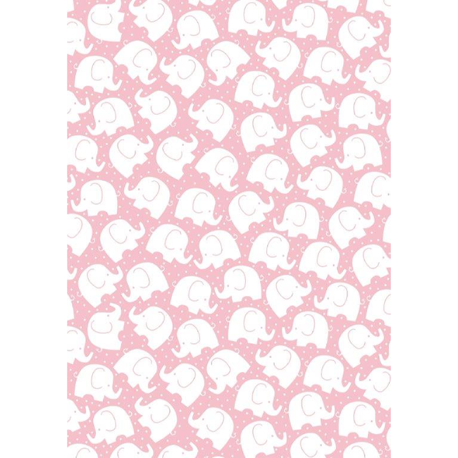 Cadeaupapier Elephants Pink