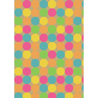 Cadeaupapier Dots Fluor