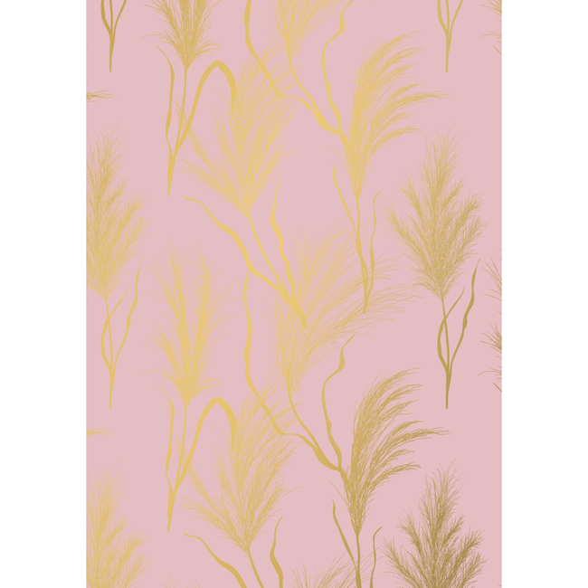 Cadeaupapier Grass Pink Gold