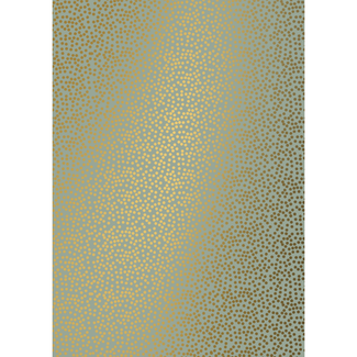 Cadeaupapier Minidots Green Gold
