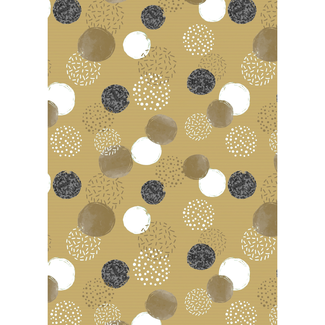 Cadeaupapier Dots Zwart Wit Cadeaupapier Dots Zwart Wit