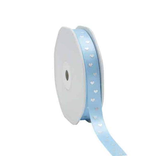 Satijnlint Sweet Hearts Lichtblauw