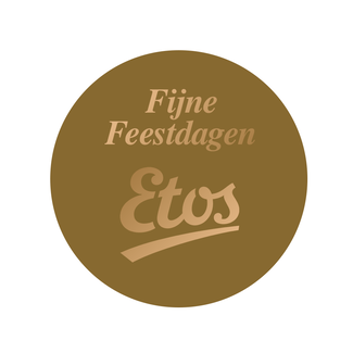 Cadeaustickers Feestdagen Etos Goud/Goud