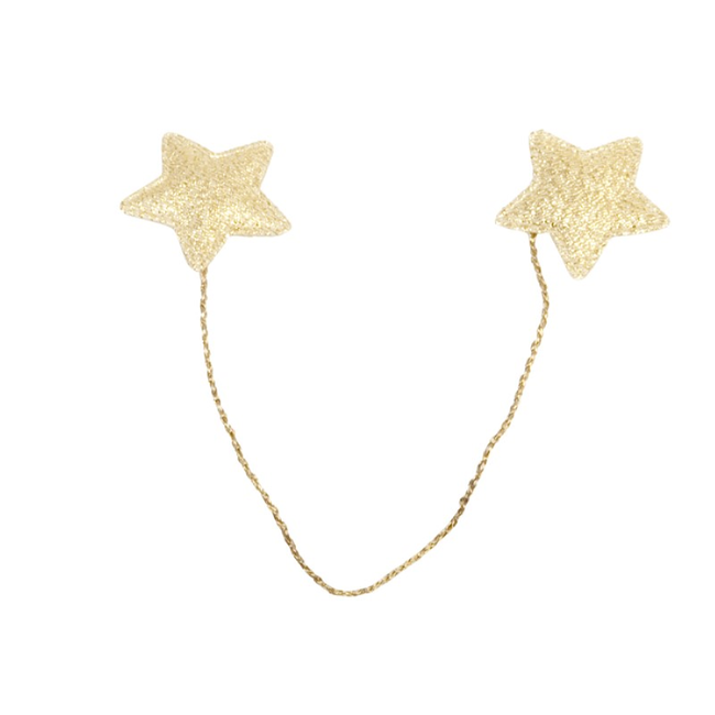 Lurex Stars op Draad Goud