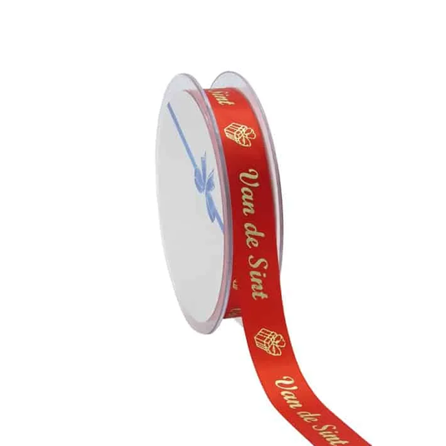 Satijnlint Sinterklaas Rood