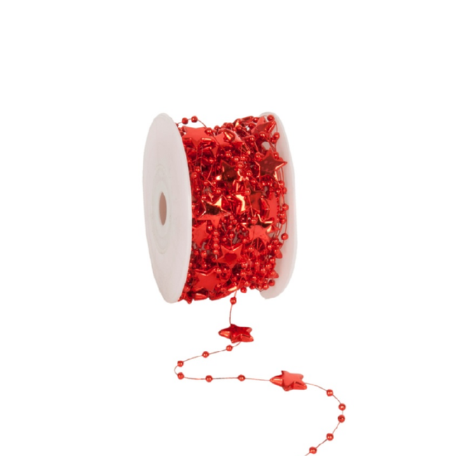 Kralen Koord Ster Rood