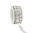Lurex Lint Shiny puff Stars Zilver