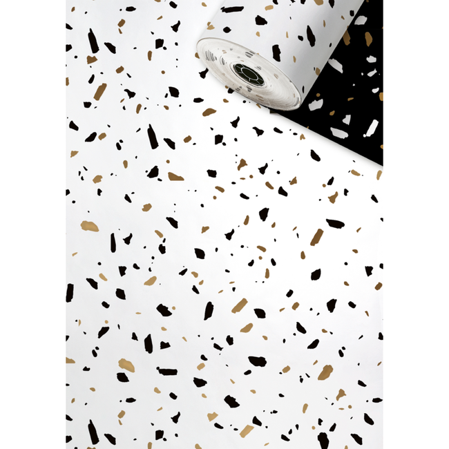 Cadeaupapier Terrazzo Goud